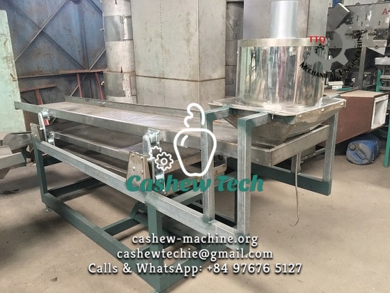 Cashew kernel vibrating sieve for grading